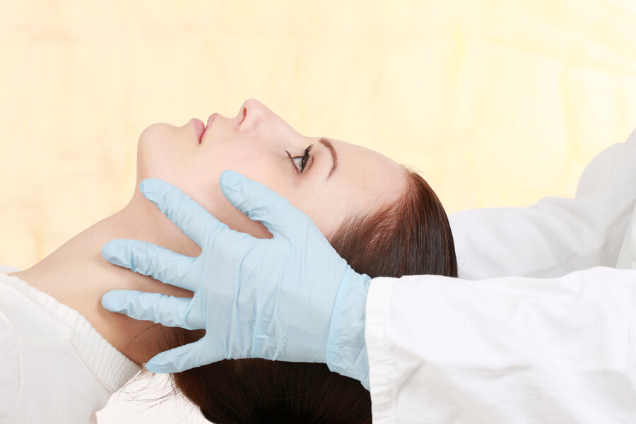 Woman gets beauty treatment by Bortnick Plastic Surgery